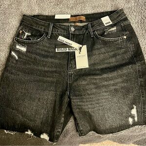 Judy Blue Black Distressed Jean Shorts
